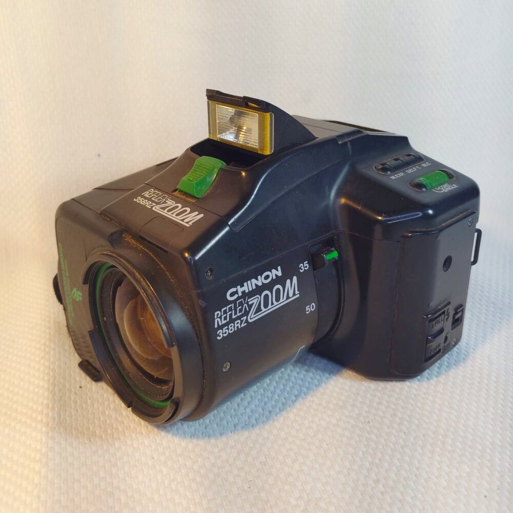 Chinon 358RZ Reflex Zoom 35mm Camera 35-80mm Macro Zoom Lens NOT TESTED